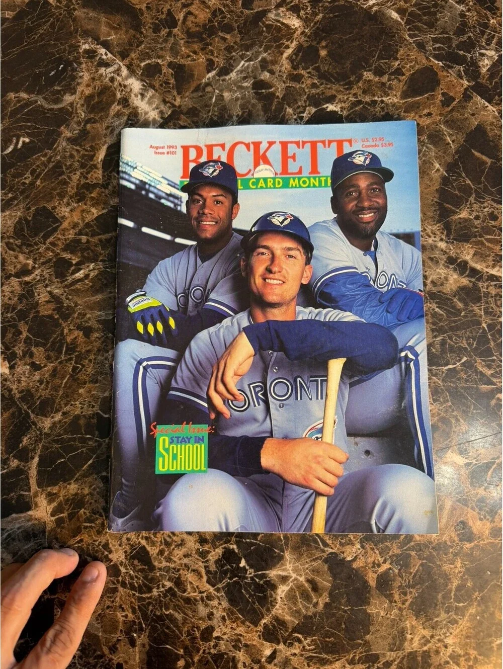 Beckett Baseball Card Monthly August 1993 Issue #101 Toronto Blue Jays Alomar